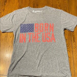 Gray 'Born in the USA' T-Shirt